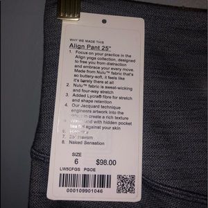 Lululemon Align pant leggings 25”